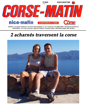 Corse-Matin : 2 acharnés traversent la Corse